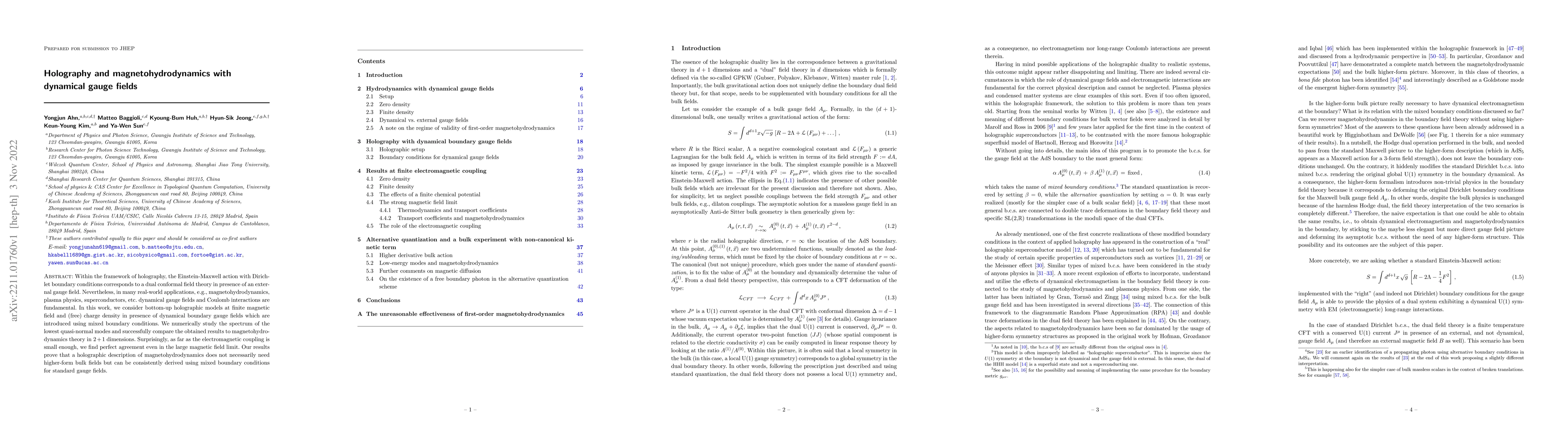 Thumbnail for Holography and magnetohydrodynamics with dynamical gauge fields