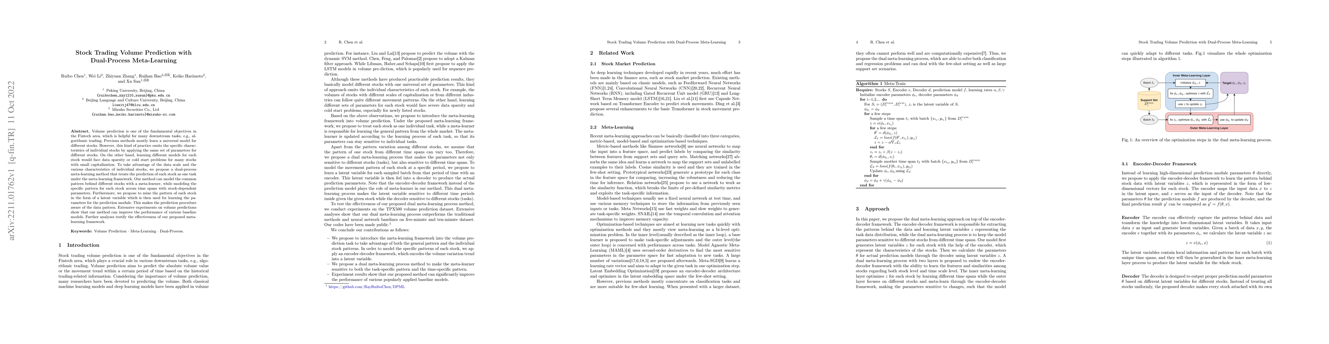 Thumbnail for Stock Trading Volume Prediction with Dual-Process Meta-Learning