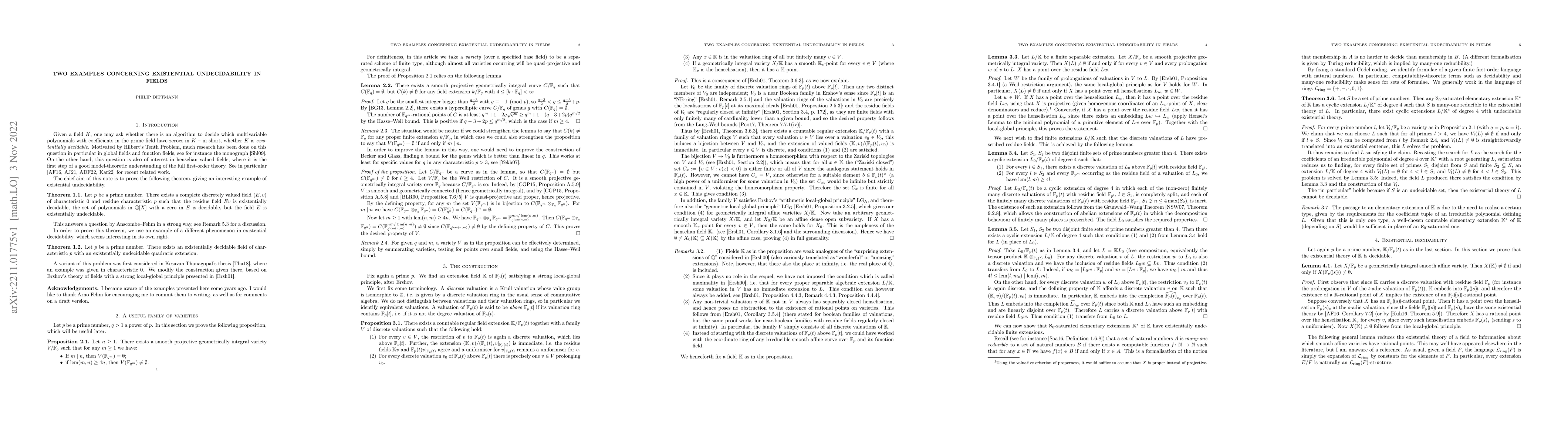 Thumbnail for Two examples concerning existential undecidability in fields
