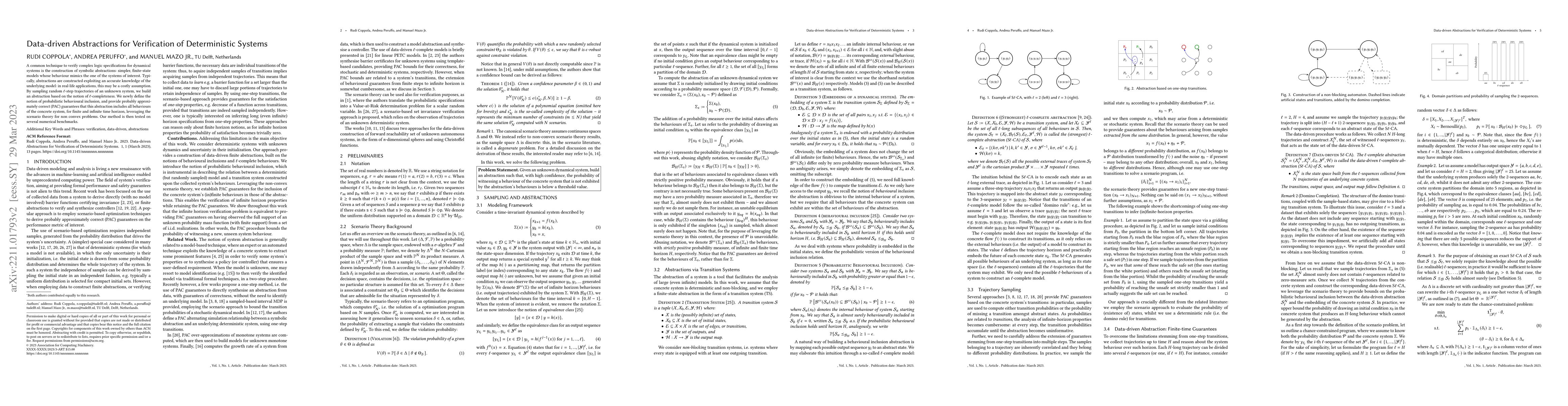 Thumbnail for Data-driven Abstractions for Verification of Deterministic Systems