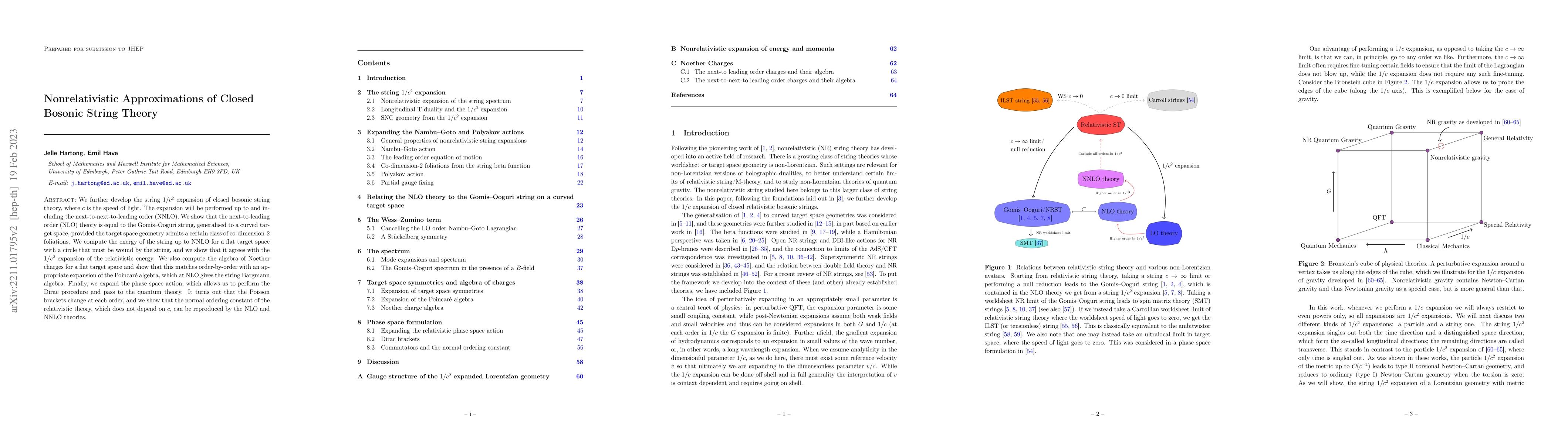 Thumbnail for Nonrelativistic Approximations of Closed Bosonic String Theory
