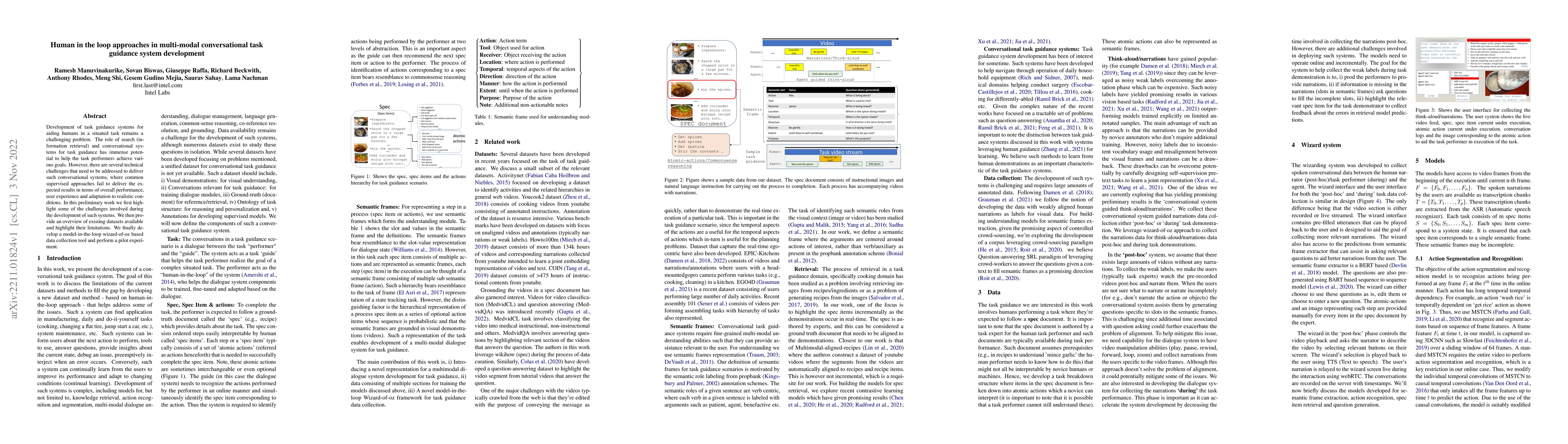 Thumbnail for Human in the loop approaches in multi-modal conversational task guidance
  system development