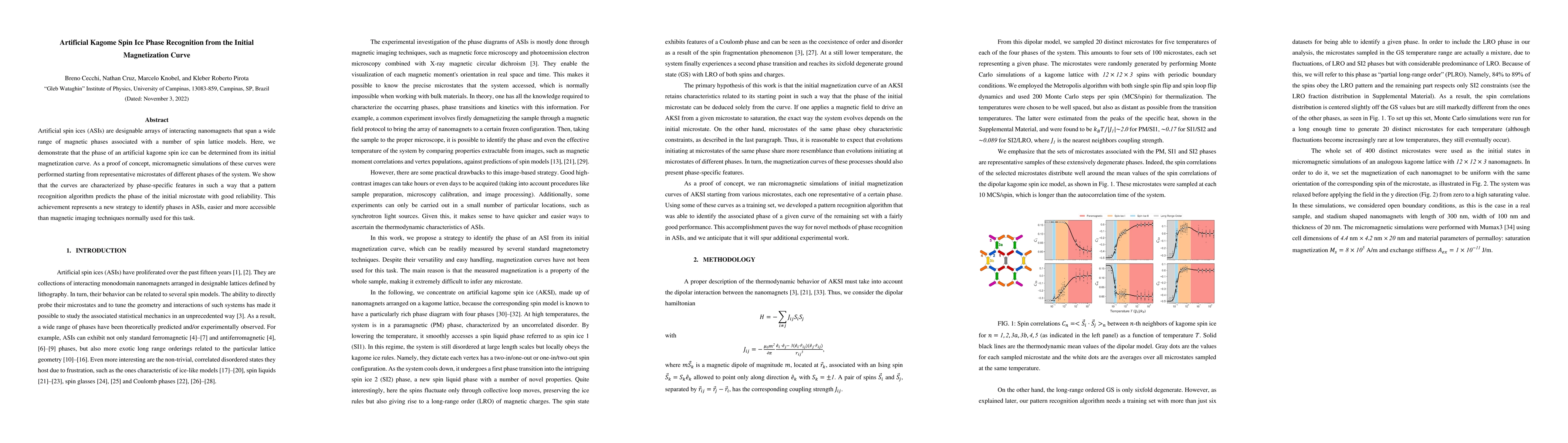 Thumbnail for Artificial kagome spin ice magnetic phase recognition from the initial
  magnetization curve