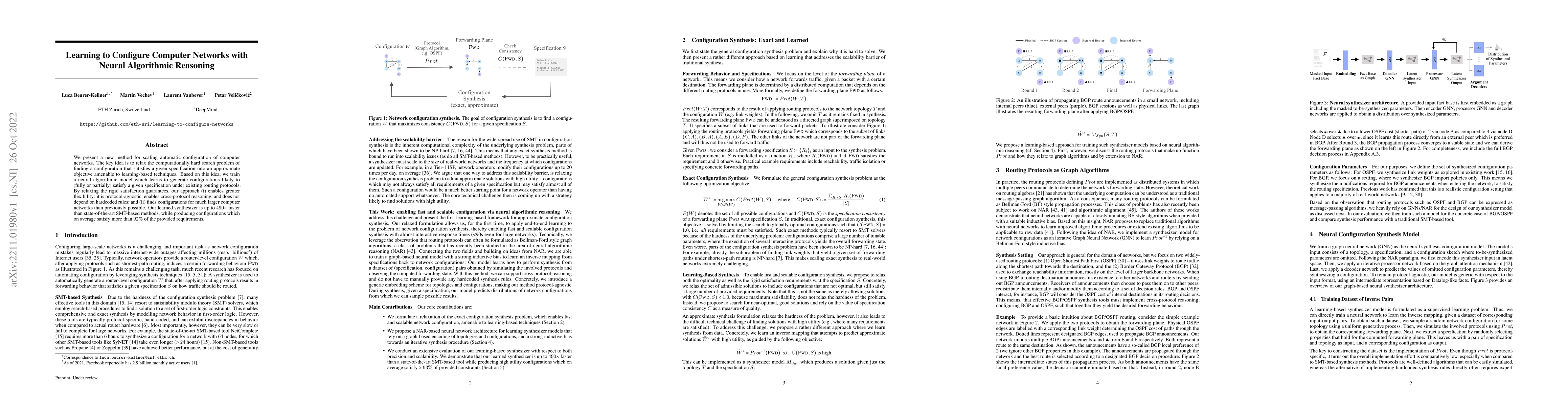 Thumbnail for Learning to Configure Computer Networks with Neural Algorithmic
  Reasoning