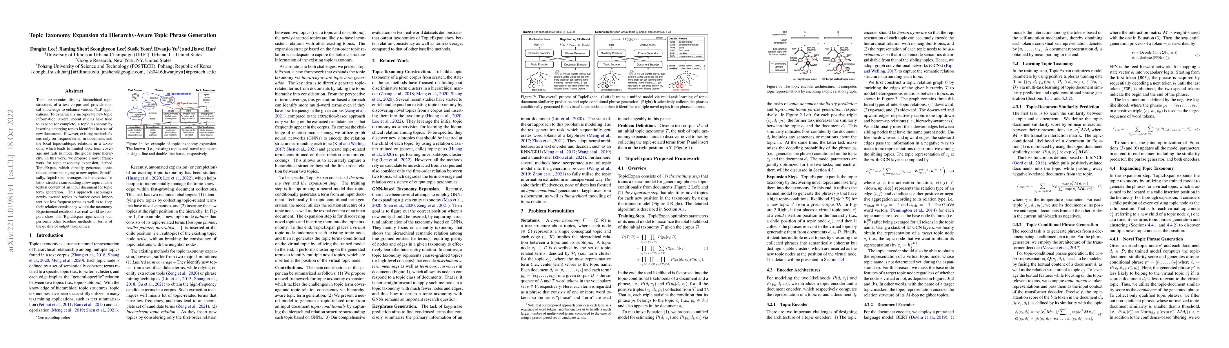 Thumbnail for Topic Taxonomy Expansion via Hierarchy-Aware Topic Phrase Generation