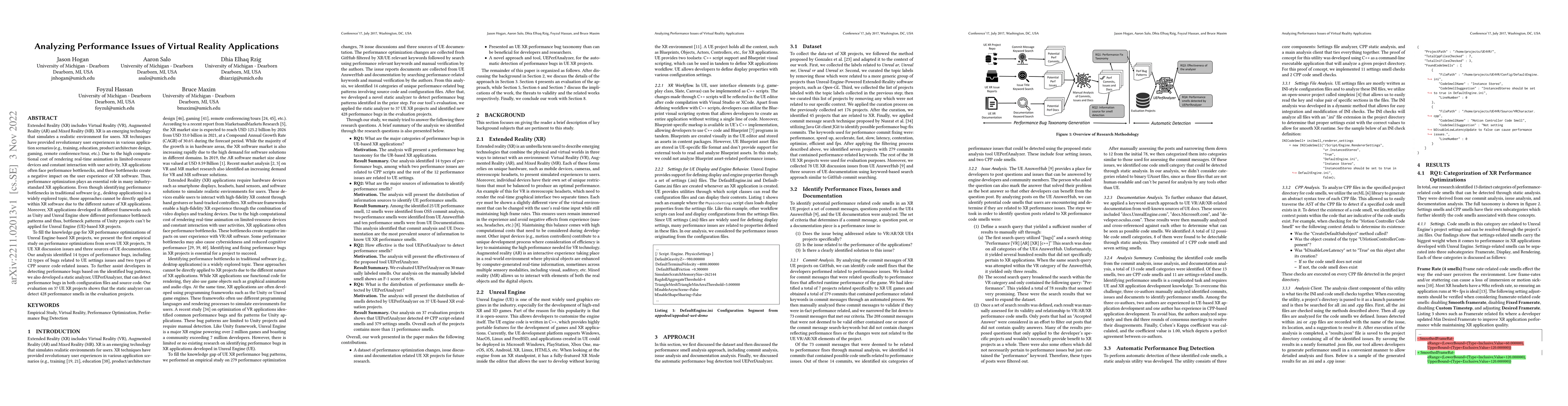Thumbnail for Analyzing Performance Issues of Virtual Reality Applications