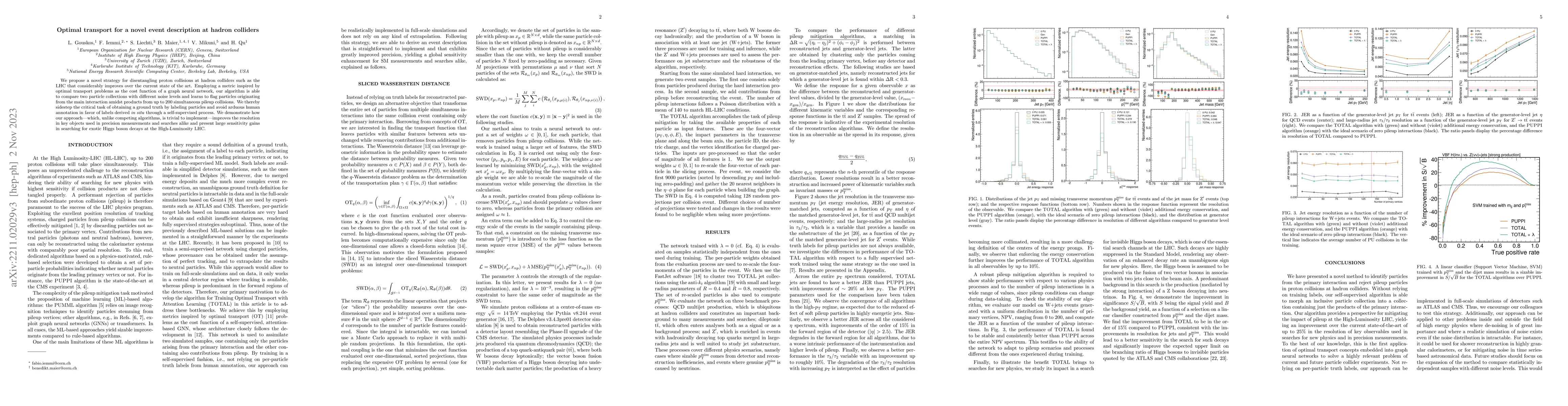 Thumbnail for Optimal transport for a novel event description at hadron colliders