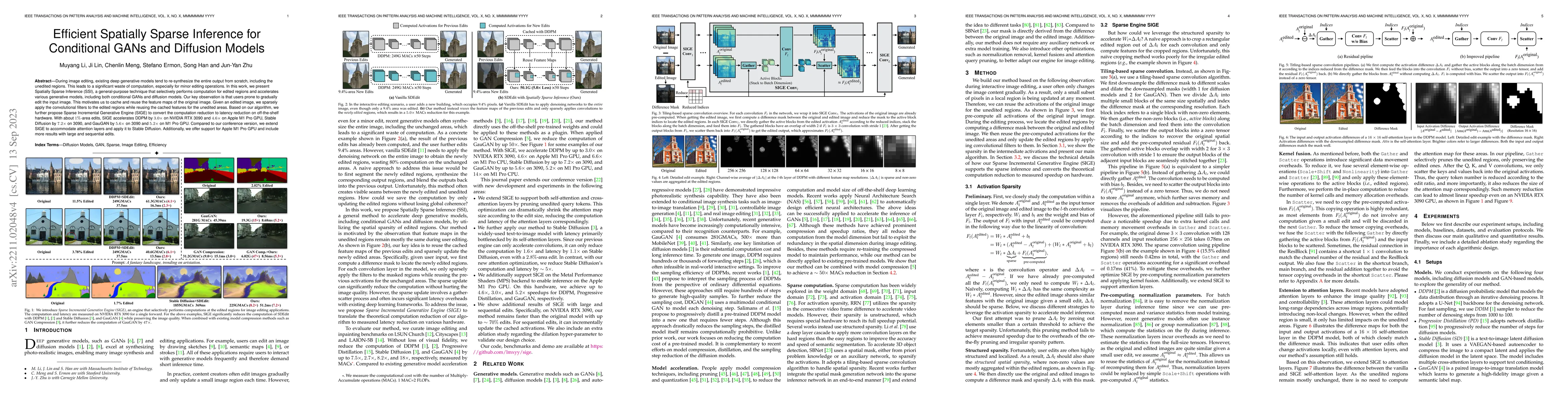 Thumbnail for Efficient Spatially Sparse Inference for Conditional GANs and Diffusion
  Models