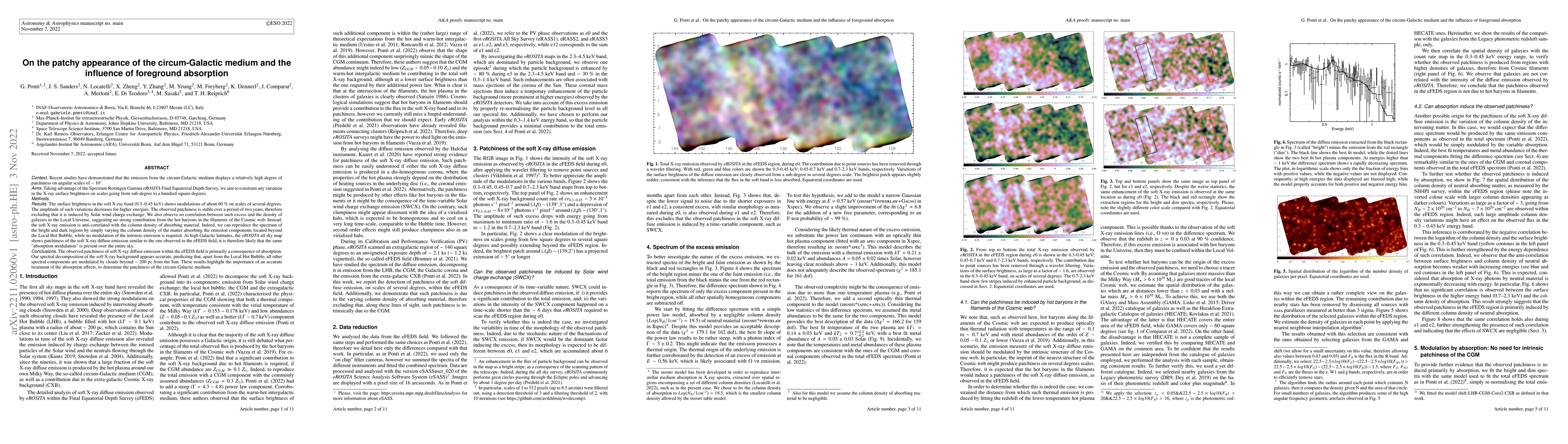 Thumbnail for On the patchy appearance of the circum-Galactic medium and the influence
  of foreground absorption