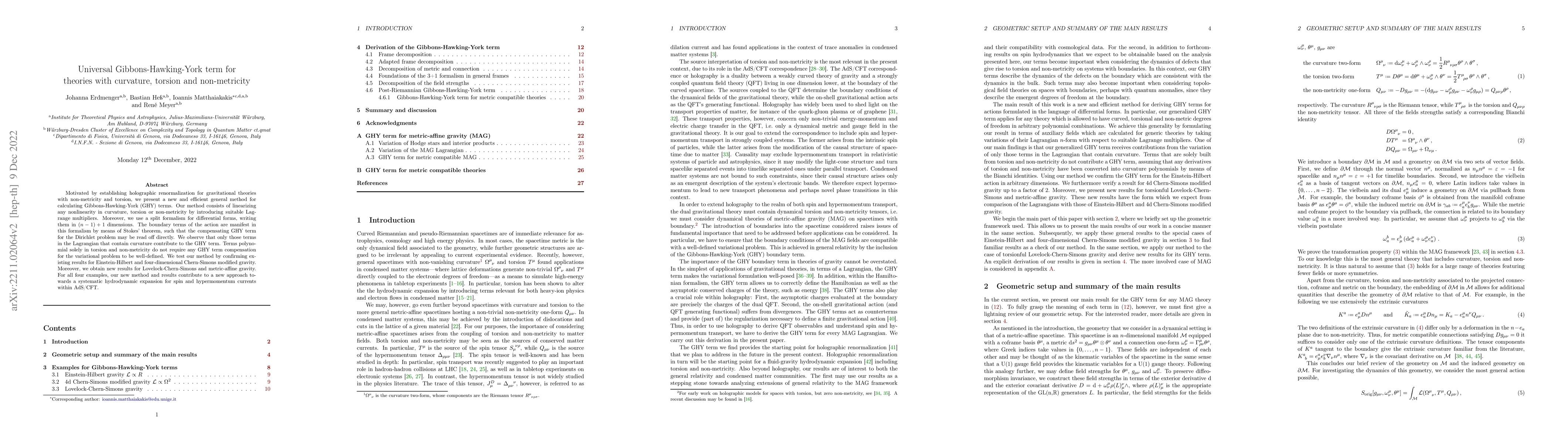 Thumbnail for Universal Gibbons-Hawking-York term for theories with curvature, torsion
  and non-metricity