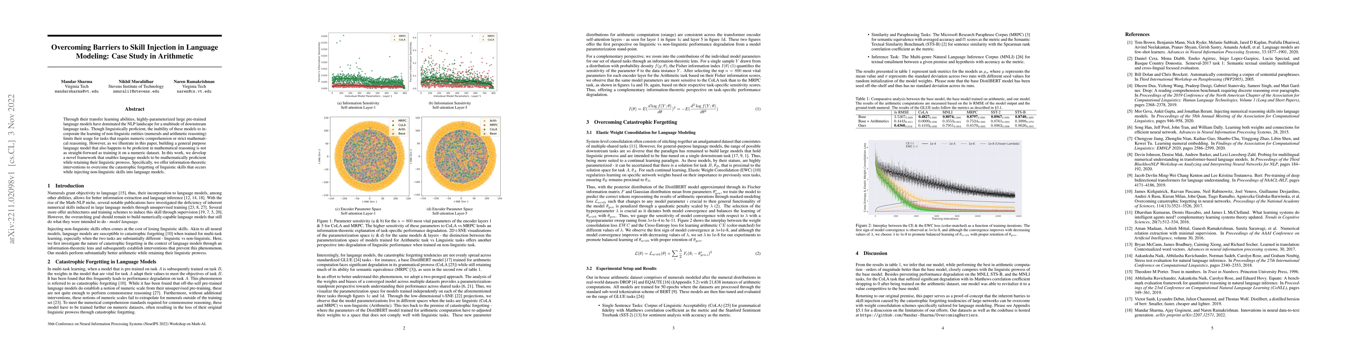 Thumbnail for Overcoming Barriers to Skill Injection in Language Modeling: Case Study
  in Arithmetic