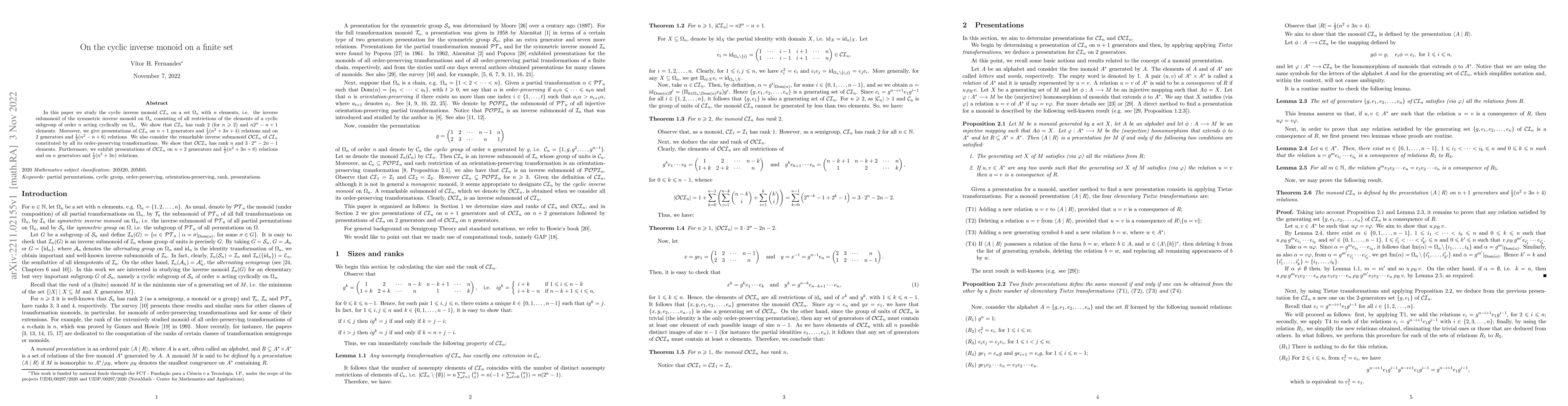 Thumbnail for On the cyclic inverse monoid on a finite set