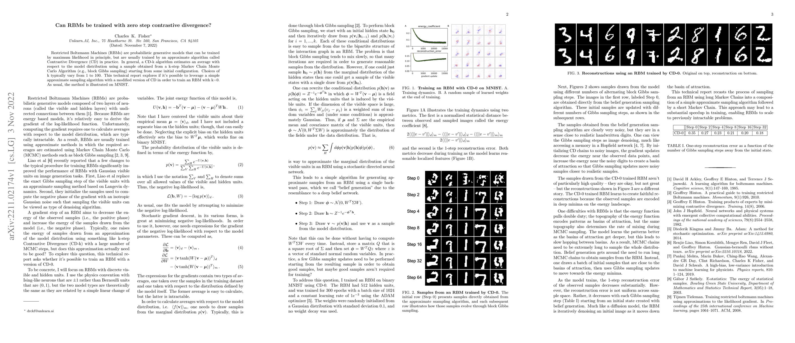 Thumbnail for Can RBMs be trained with zero step contrastive divergence?
