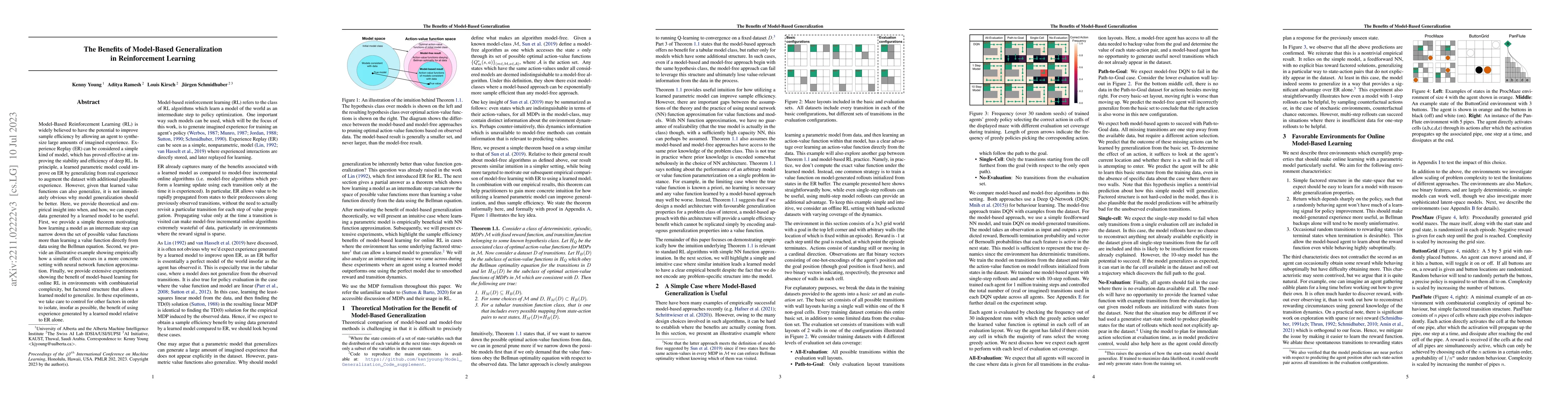 Thumbnail for The Benefits of Model-Based Generalization in Reinforcement Learning