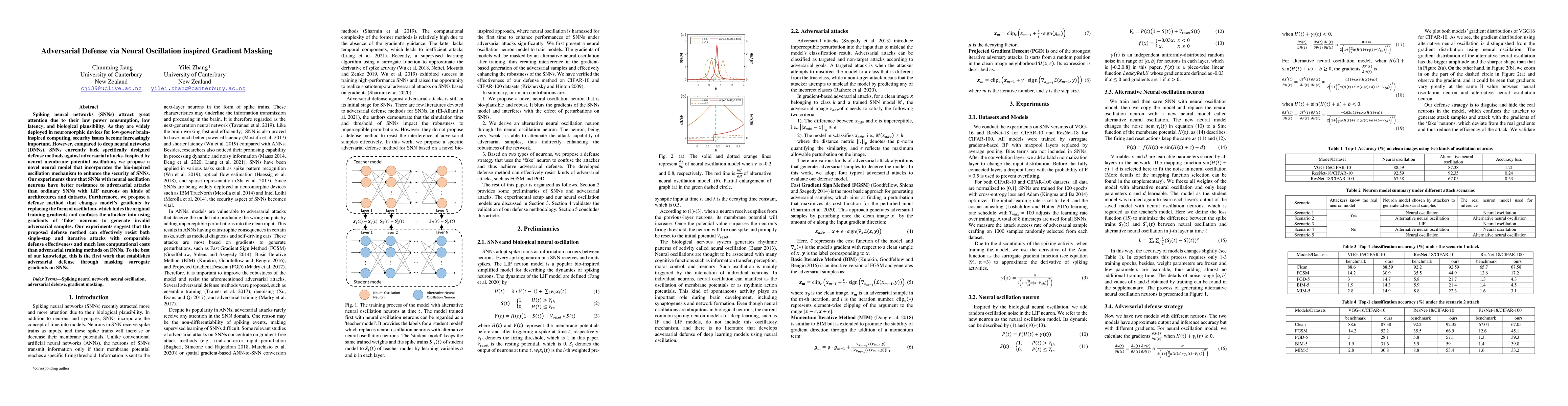 Thumbnail for Adversarial Defense via Neural Oscillation inspired Gradient Masking