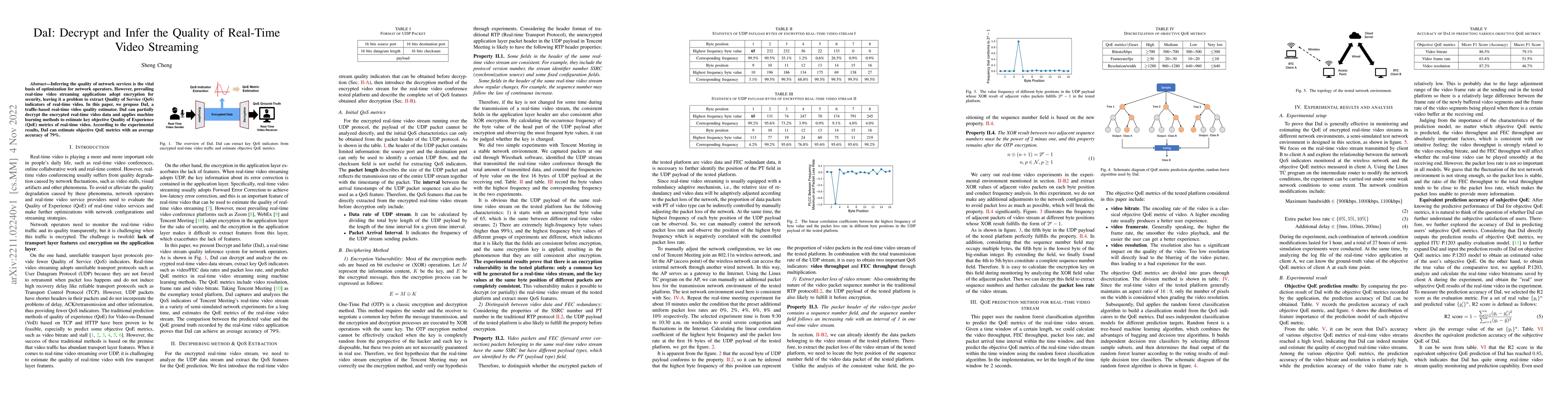 Thumbnail for DaI: Decrypt and Infer the Quality of Real-Time Video Streaming