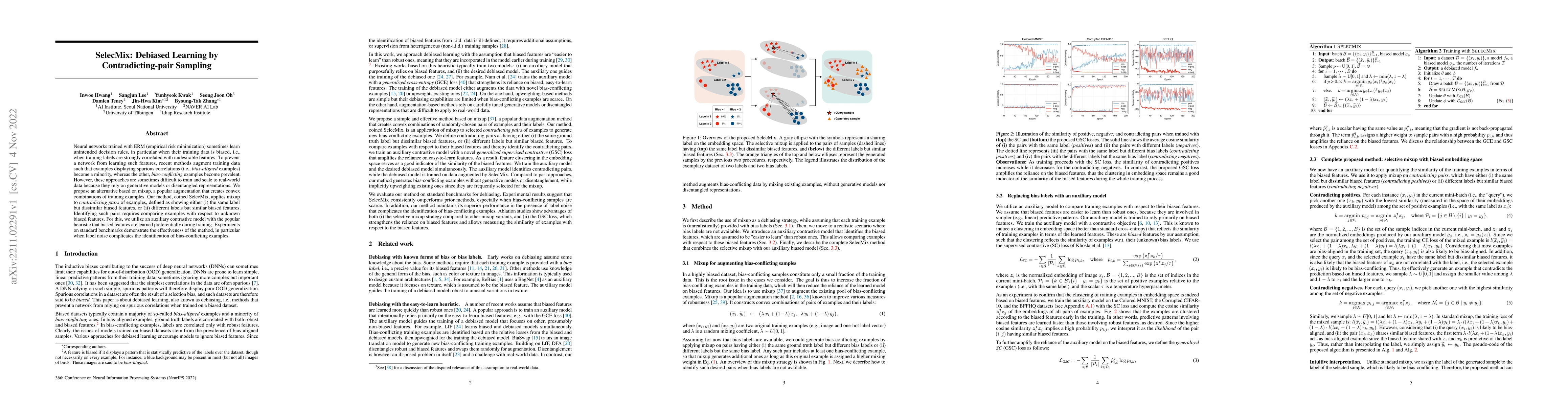 Thumbnail for SelecMix: Debiased Learning by Contradicting-pair Sampling
