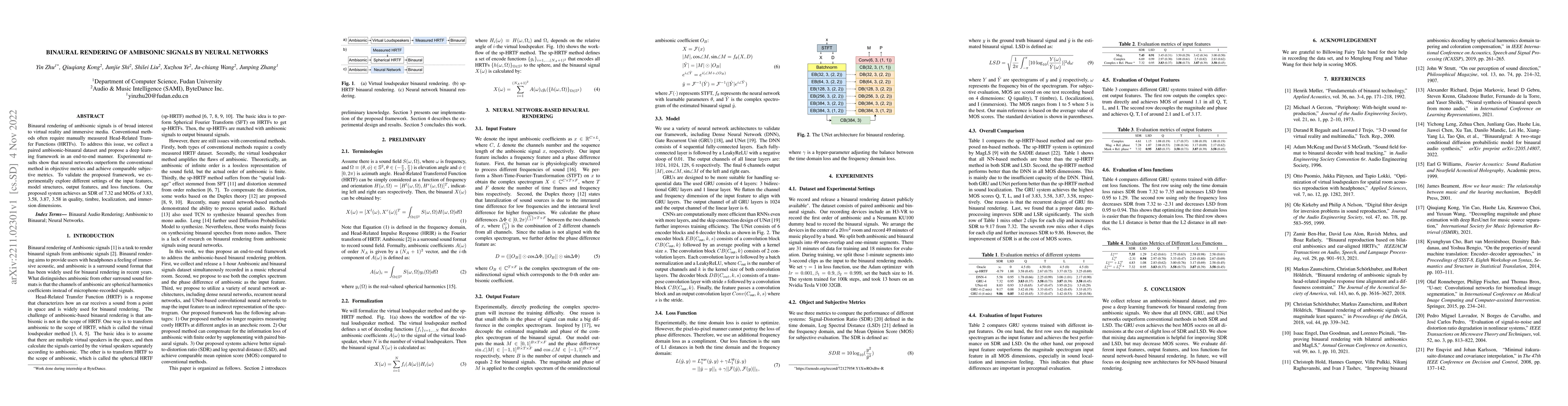 Thumbnail for Binaural Rendering of Ambisonic Signals by Neural Networks