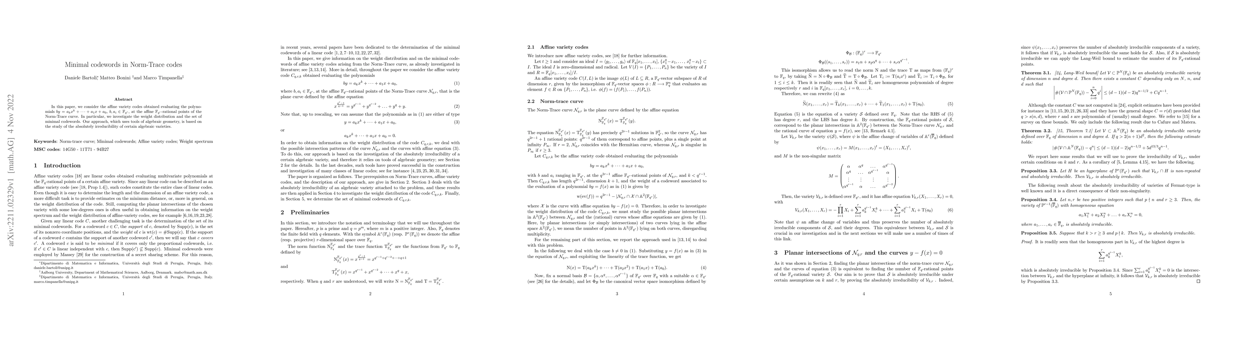 Thumbnail for Minimal codewords in Norm-Trace codes