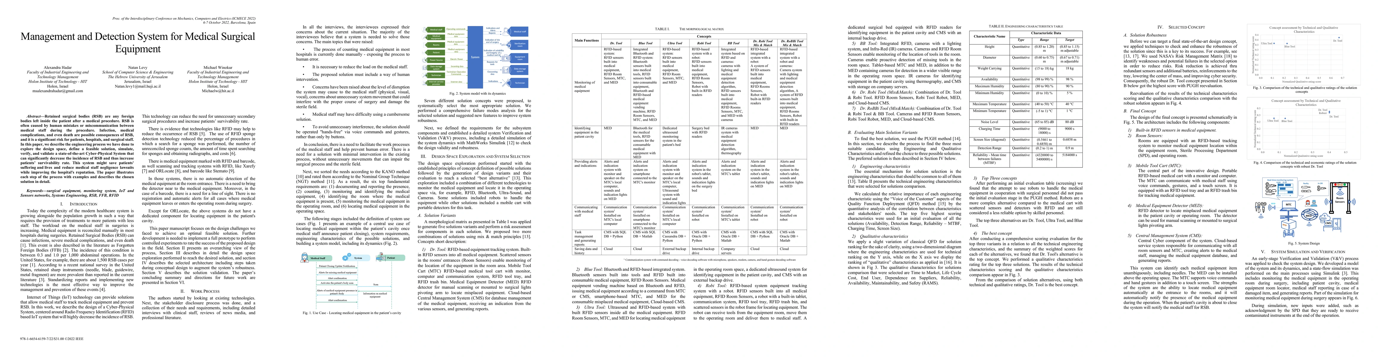 Thumbnail for Management and Detection System for Medical Surgical Equipment