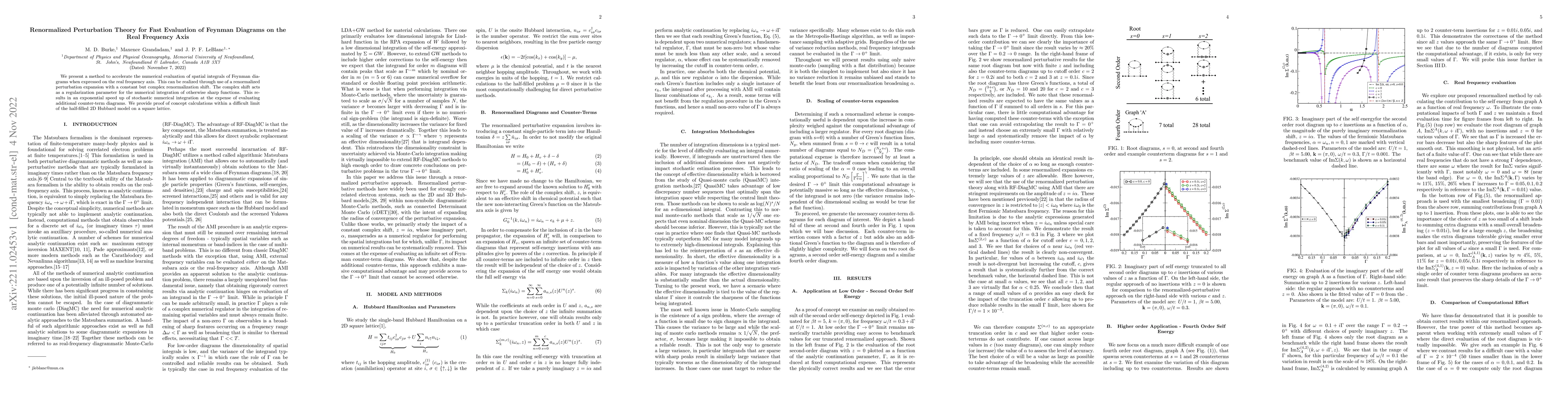 Thumbnail for Renormalized Perturbation Theory for Fast Evaluation of Feynman Diagrams
  on the Real Frequency Axis