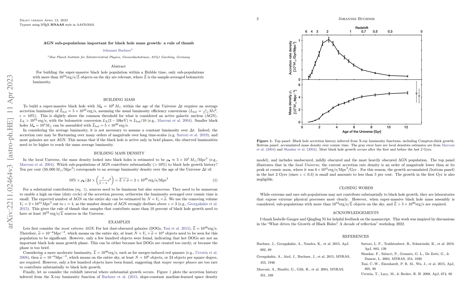 Thumbnail for AGN sub-populations important for black hole mass growth: a rule of
  thumb