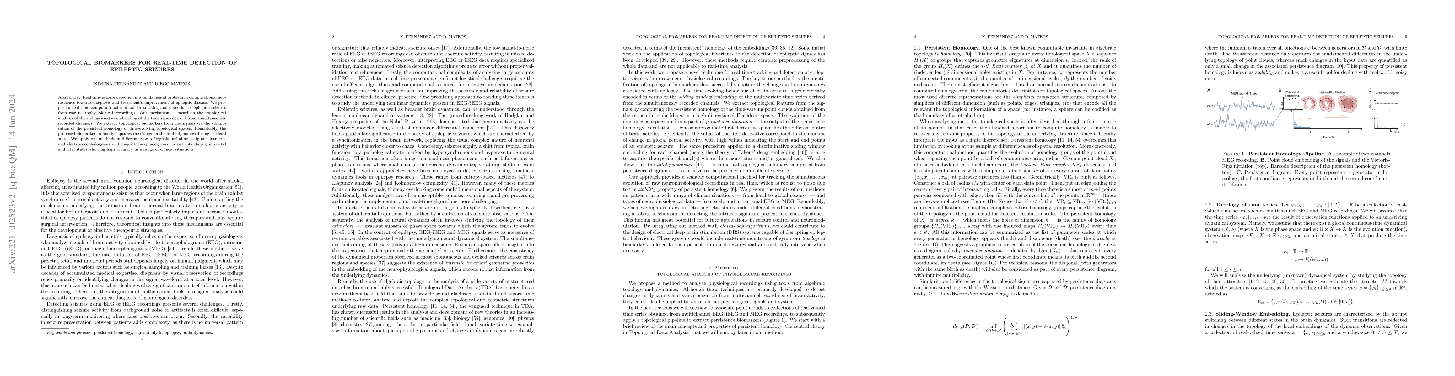 Thumbnail for Topological biomarkers for real-time detection of epileptic seizures