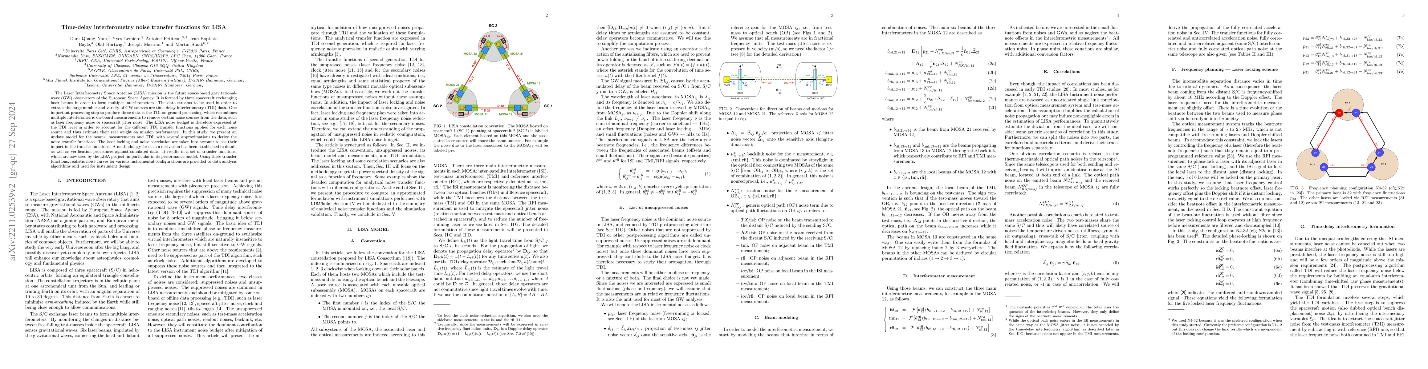 Thumbnail for TDI noises transfer functions for LISA