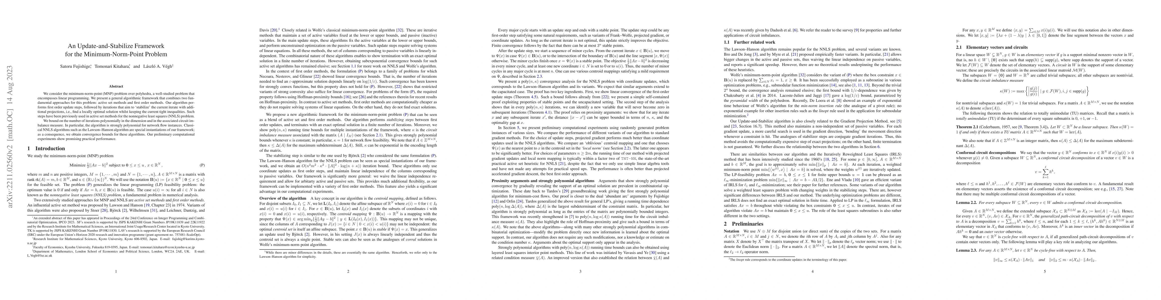 Thumbnail for An Update-and-Stabilize Framework for the Minimum-Norm-Point Problem