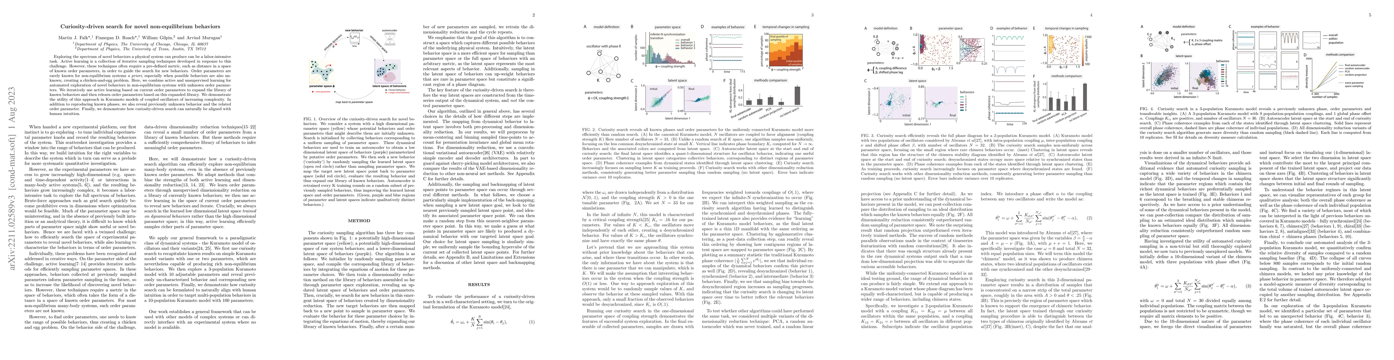 Thumbnail for Curiosity-driven search for novel non-equilibrium behaviors