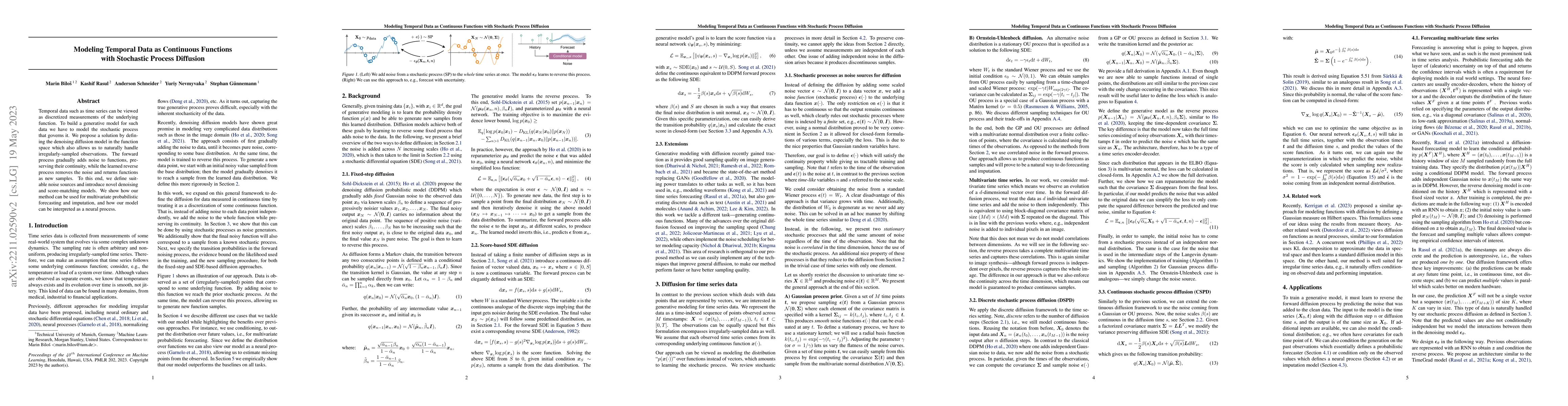 Thumbnail for Modeling Temporal Data as Continuous Functions with Stochastic Process
  Diffusion