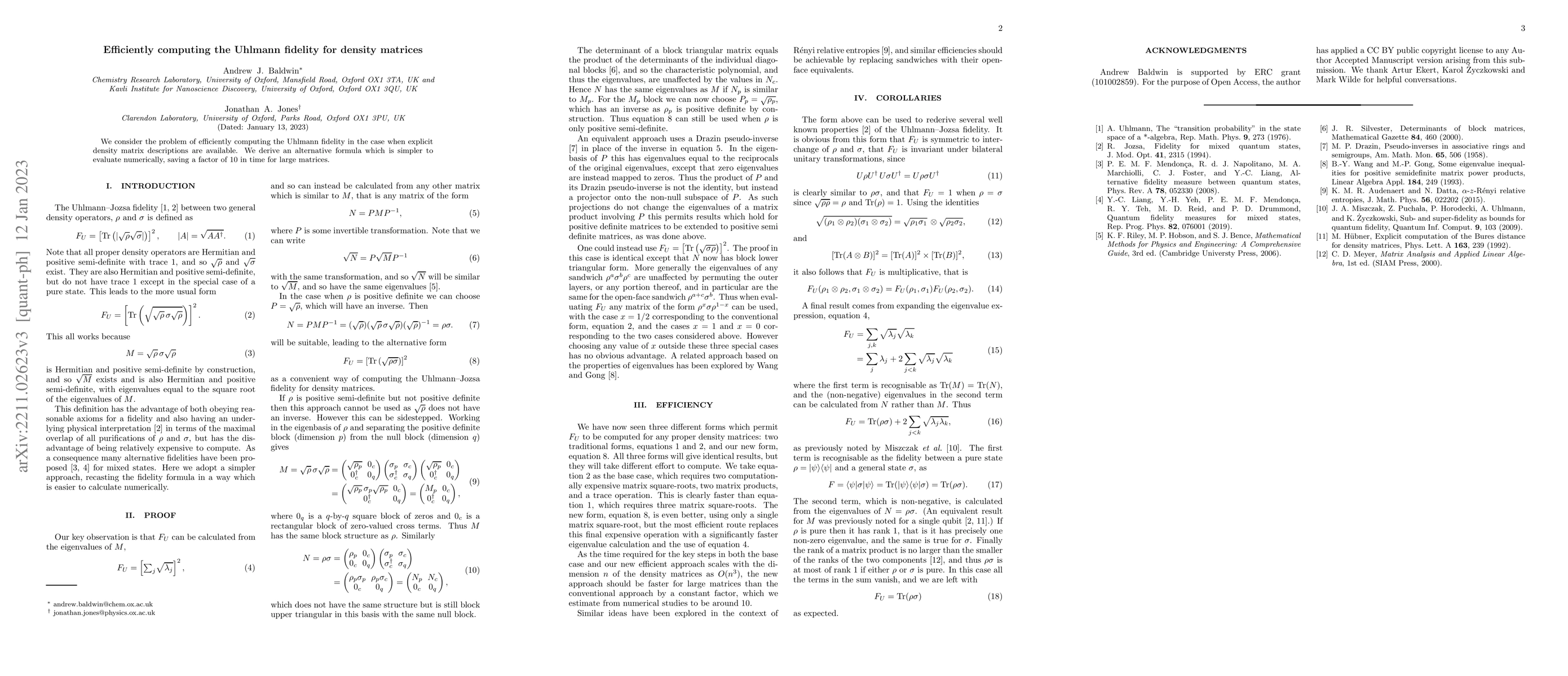 Thumbnail for Efficiently computing the Uhlmann fidelity for density matrices