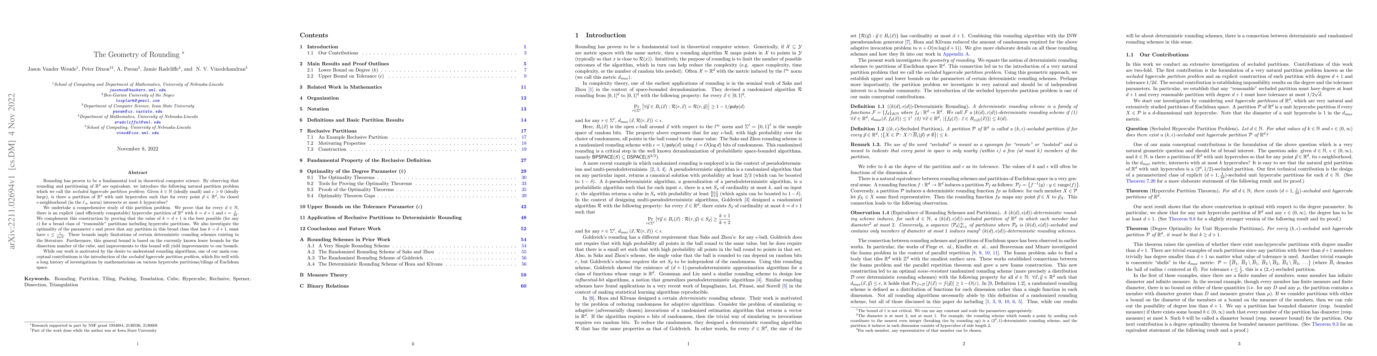 Thumbnail for Geometry of Rounding