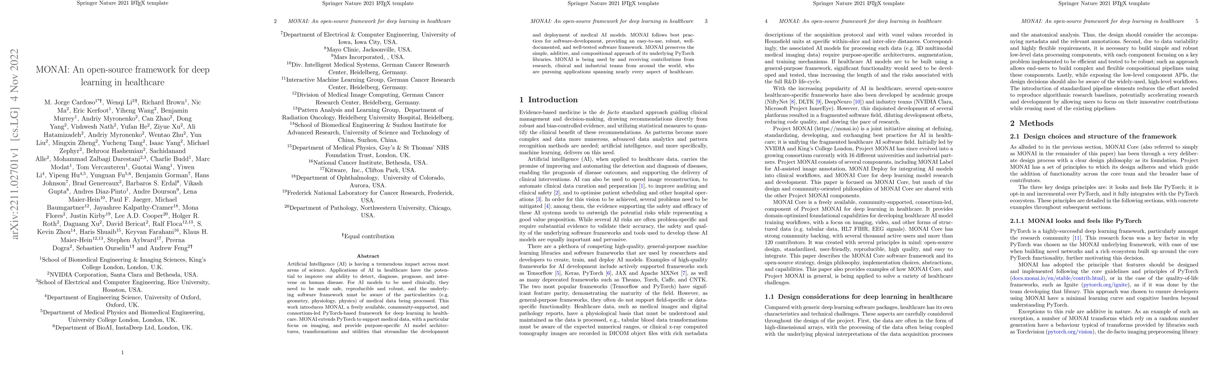 Thumbnail for MONAI: An open-source framework for deep learning in healthcare