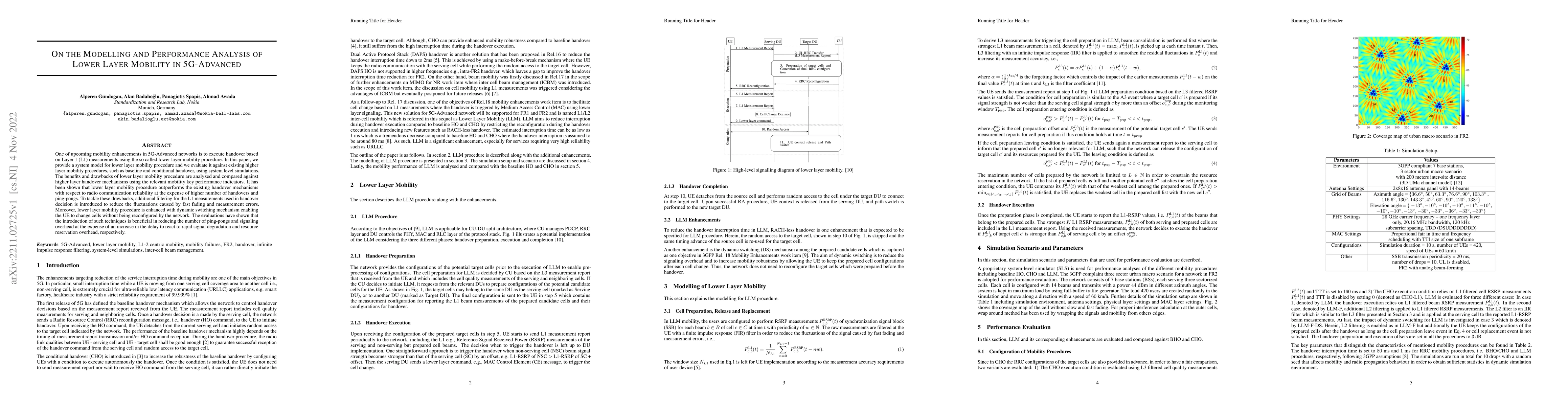 Thumbnail for On The Modelling and Performance Analysis of Lower Layer Mobility in
  5G-Advanced