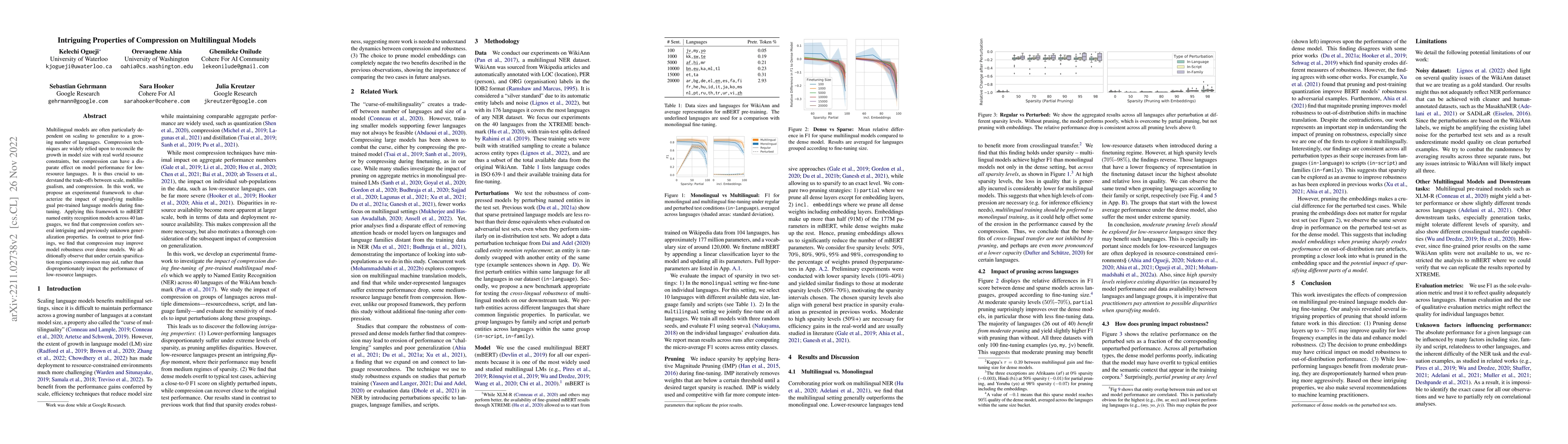 Thumbnail for Intriguing Properties of Compression on Multilingual Models