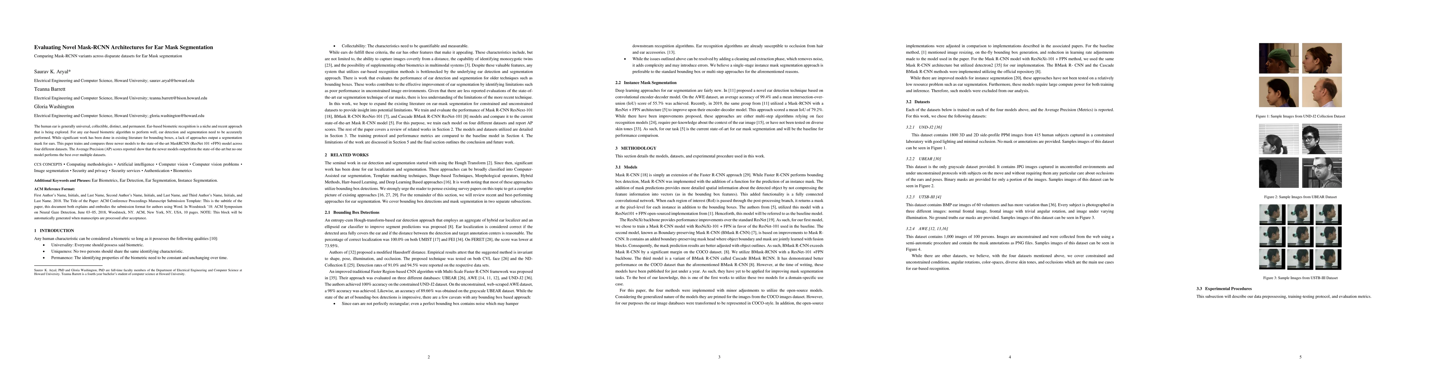 Thumbnail for Evaluating Novel Mask-RCNN Architectures for Ear Mask Segmentation