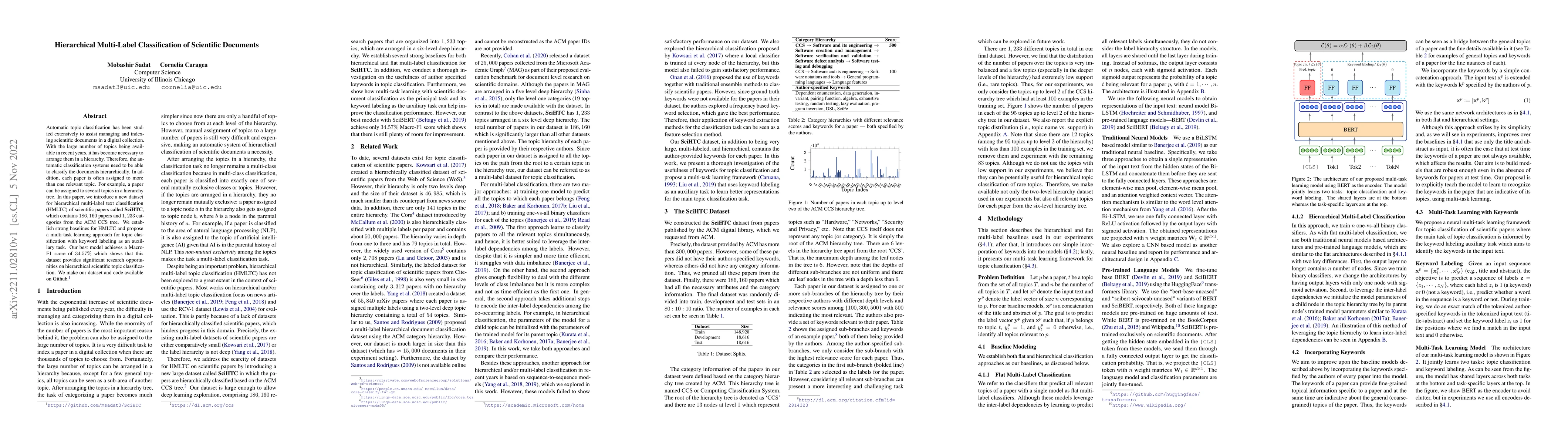 Thumbnail for Hierarchical Multi-Label Classification of Scientific Documents