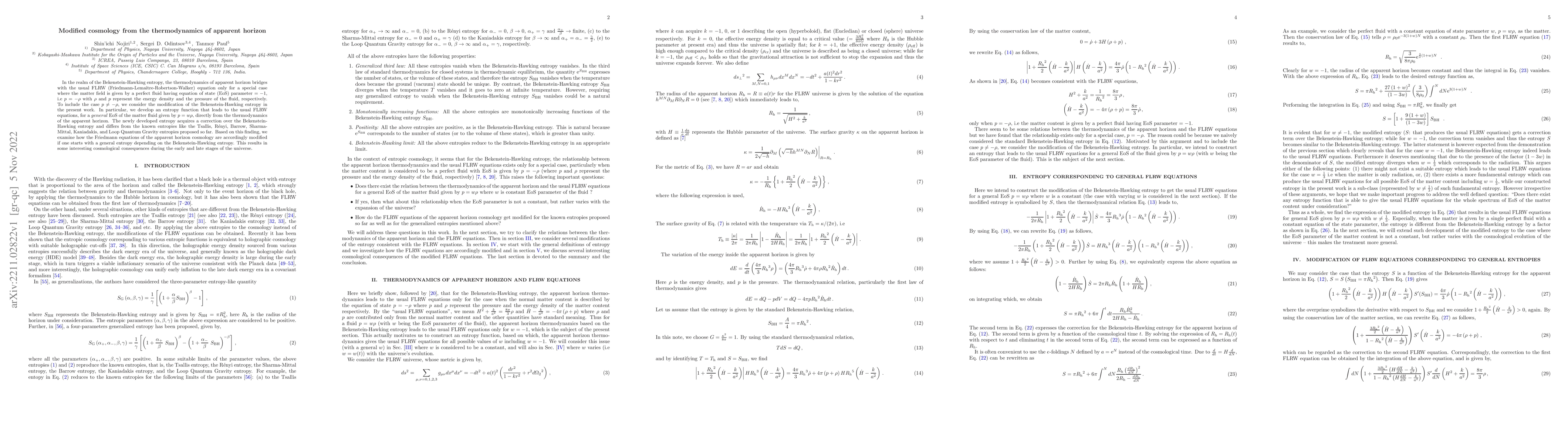 Thumbnail for Modified cosmology from the thermodynamics of apparent horizon