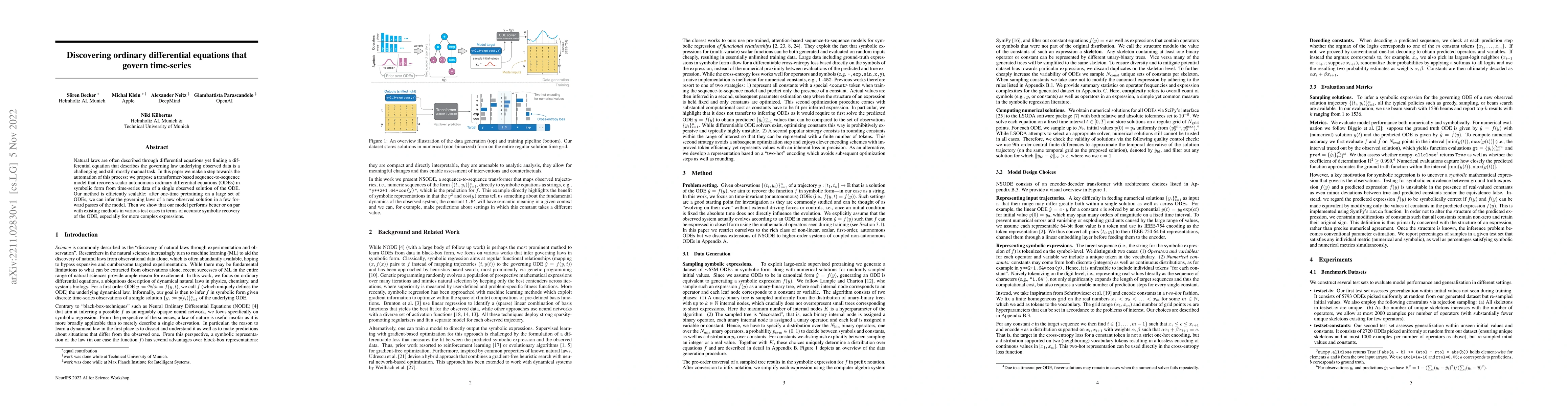 Thumbnail for Discovering ordinary differential equations that govern time-series