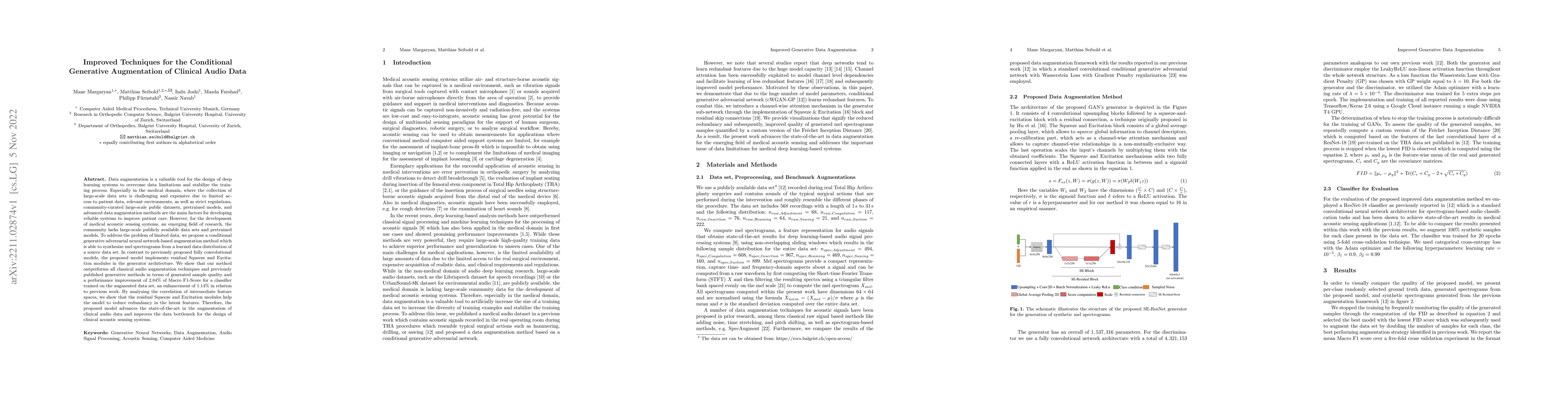 Thumbnail for Improved Techniques for the Conditional Generative Augmentation of
  Clinical Audio Data