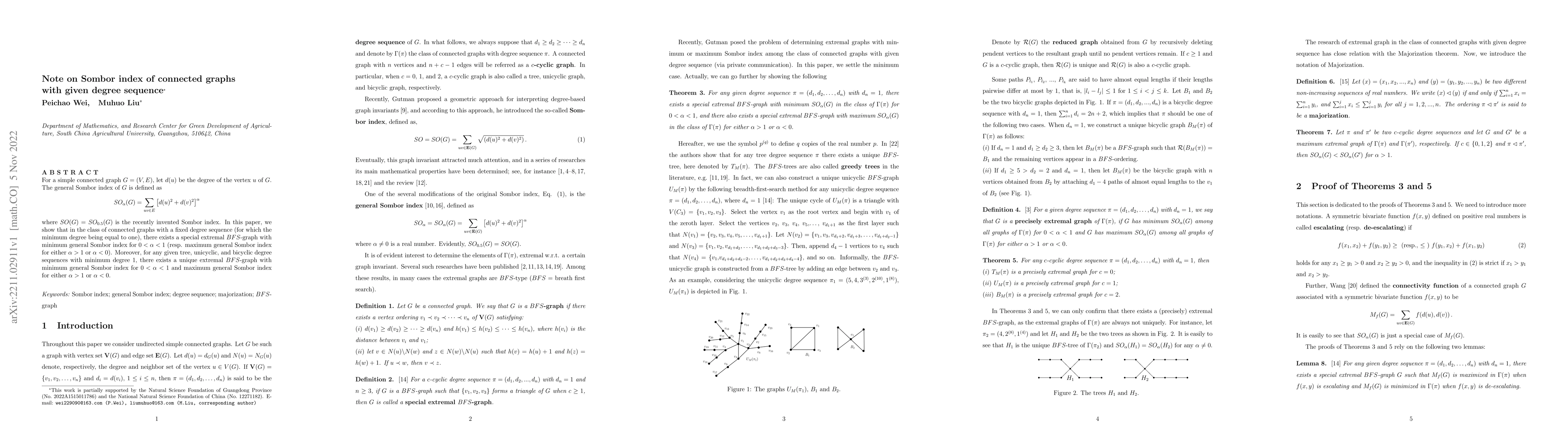 Thumbnail for Note on Sombor index of connected graphs with given degree sequence