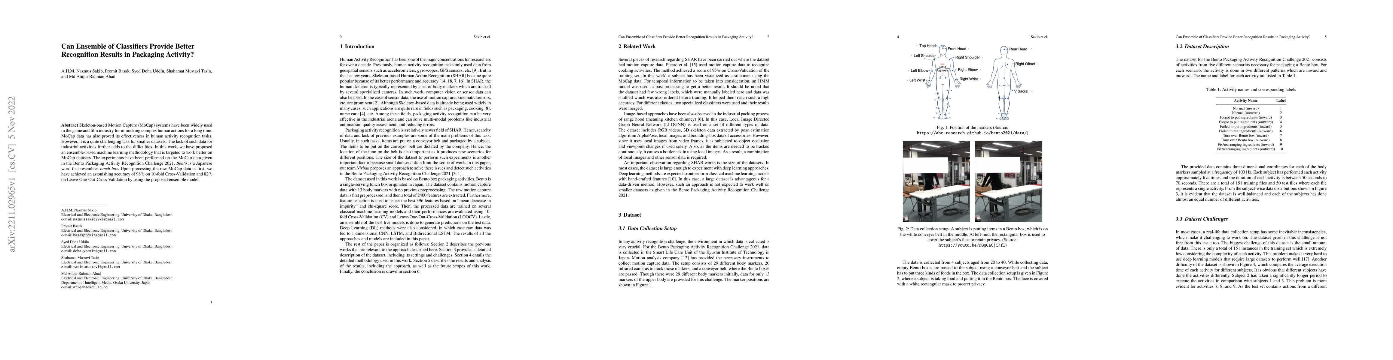 Thumbnail for Can Ensemble of Classifiers Provide Better Recognition Results in
  Packaging Activity?