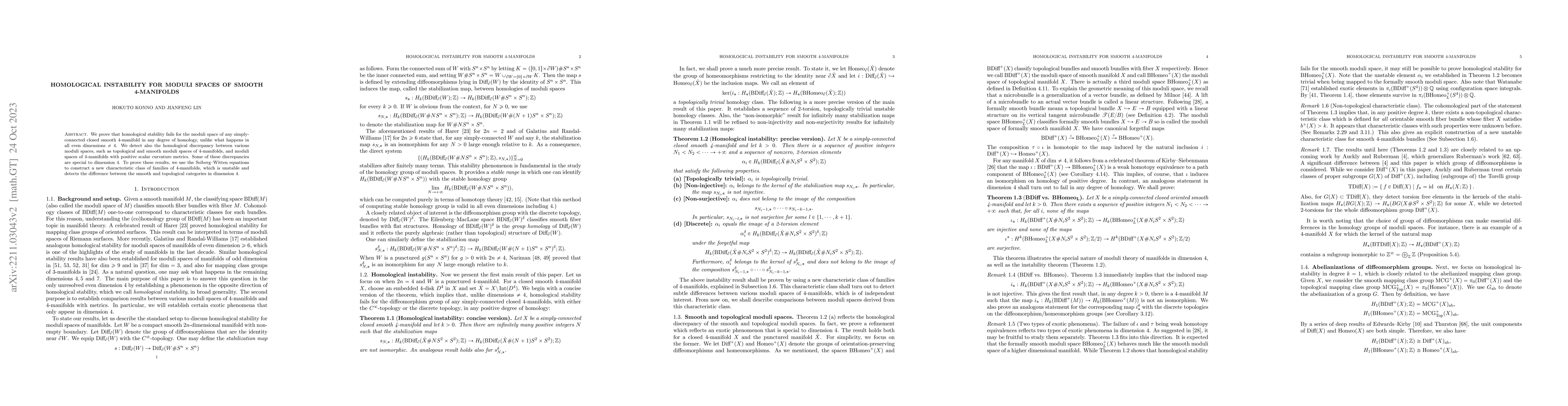 Thumbnail for Homological instability for moduli spaces of smooth 4-manifolds
