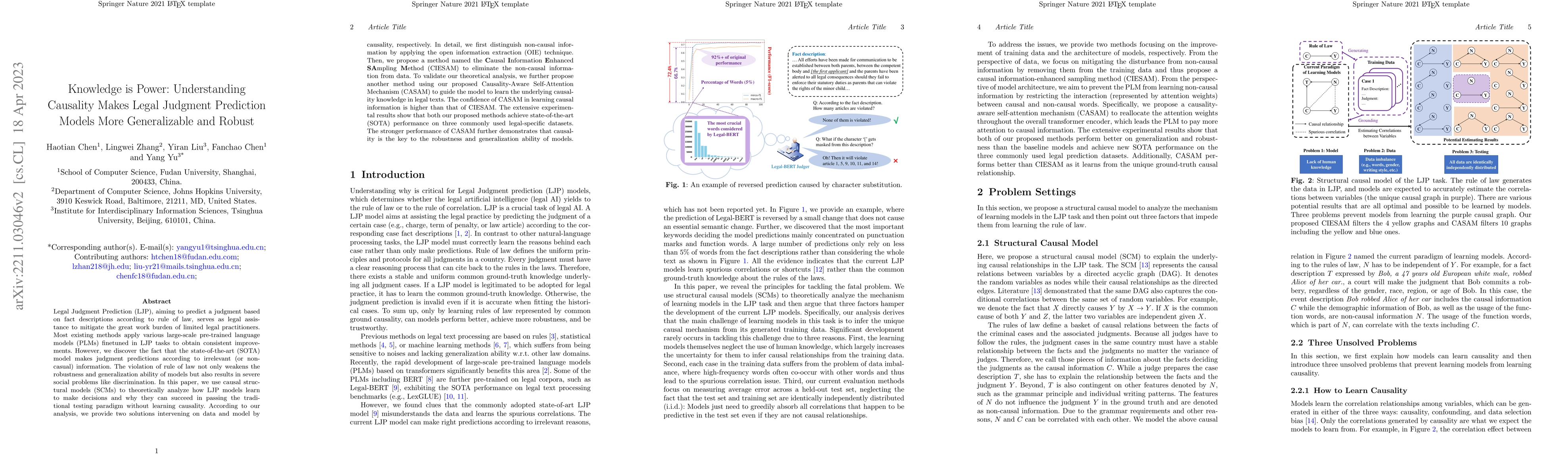 Thumbnail for Knowledge is Power: Understanding Causality Makes Legal judgment
  Prediction Models More Generalizable and Robust