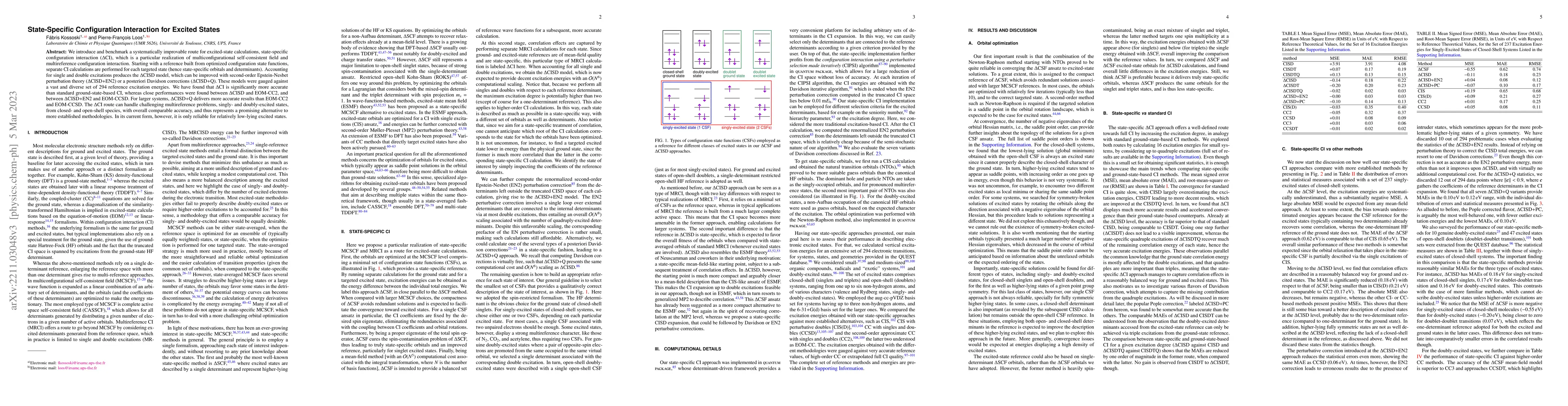 Thumbnail for State-Specific Configuration Interaction for Excited States