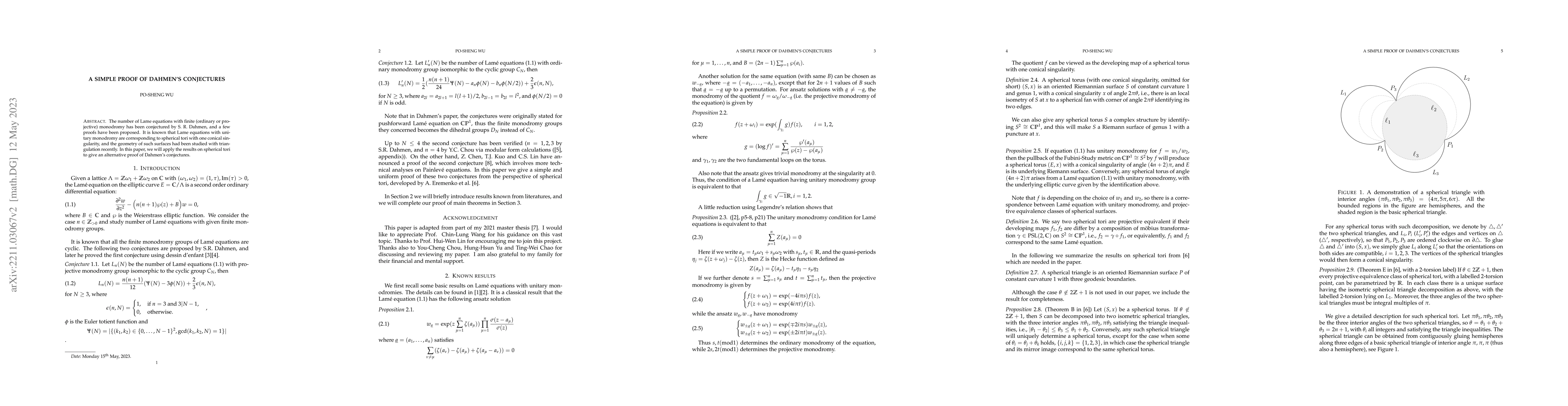 Thumbnail for A simple proof of Dahmen's conjectures