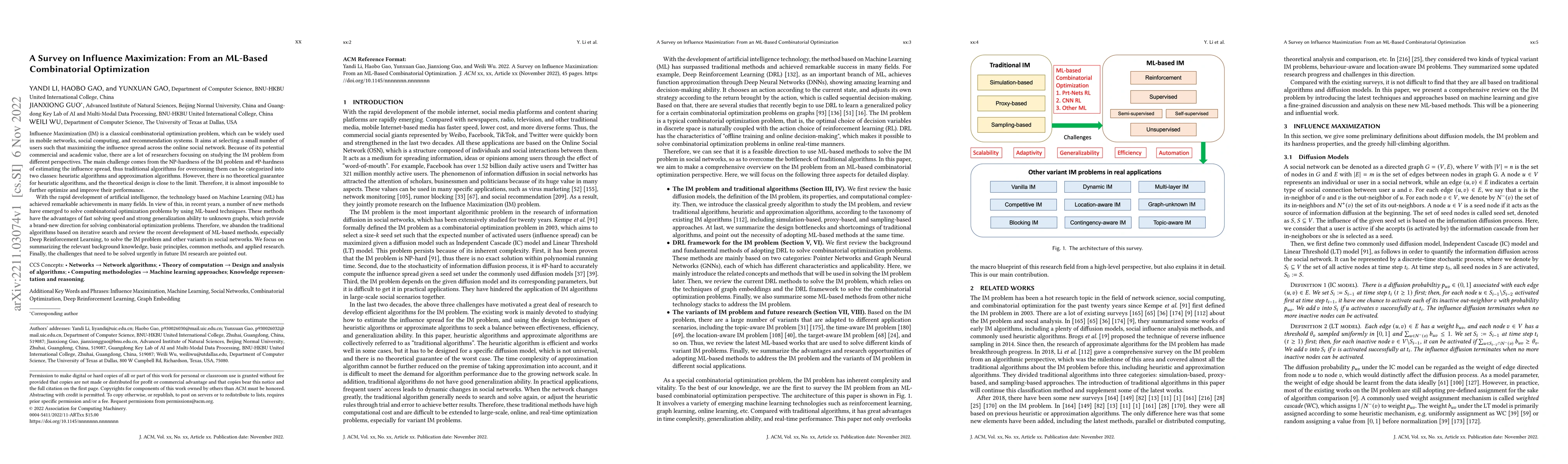 Thumbnail for A Survey on Influence Maximization: From an ML-Based Combinatorial
  Optimization