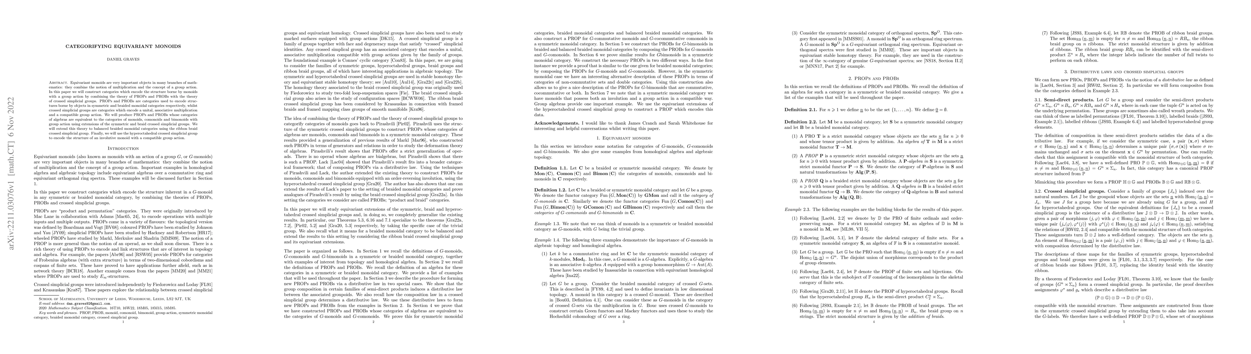 Thumbnail for Categorifying equivariant monoids