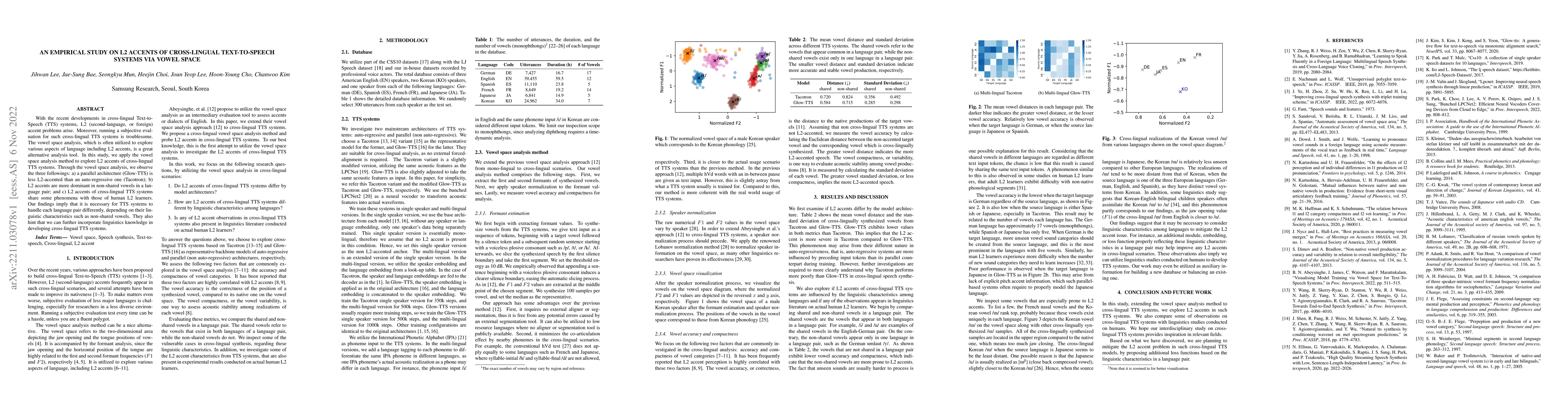 Thumbnail for An Empirical Study on L2 Accents of Cross-lingual Text-to-Speech Systems
  via Vowel Space